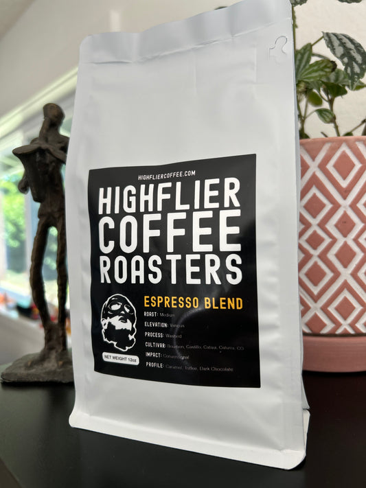 Bag of Highflier Coffee - Whole Bean Espresso Blend