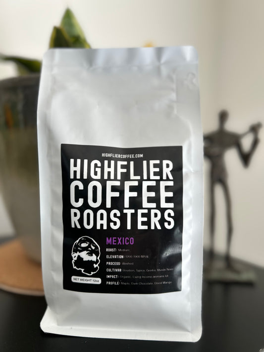 Bag of Highflier Coffee - Mexico Whole Bean